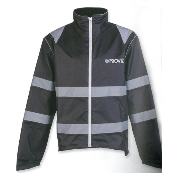 PROVIZ Proviz Nightrider Waterproof Jacket Black High Visibility